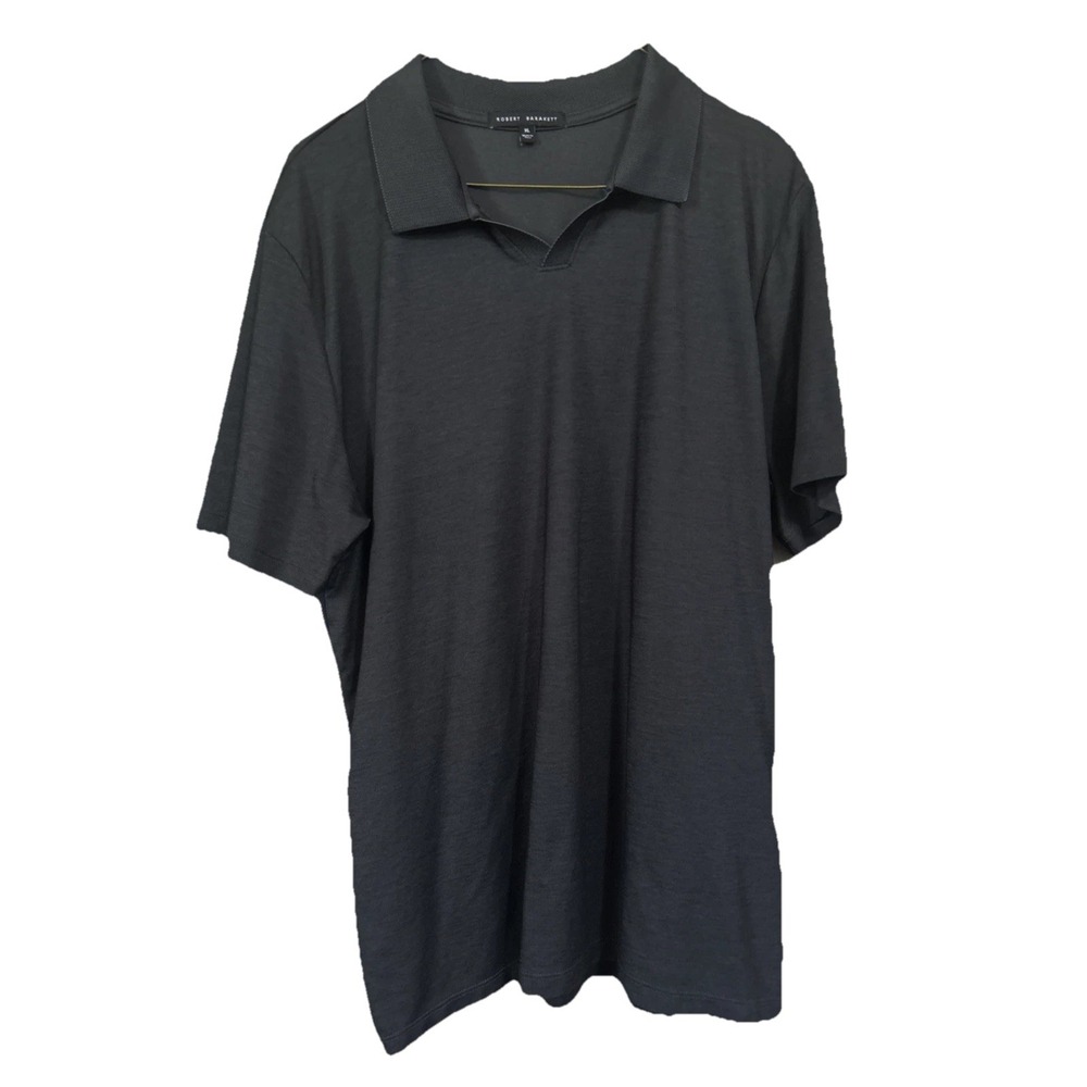 Robert Barakett Golf Polo Shirt XL Charcoal Grey Collared Short Sleeve